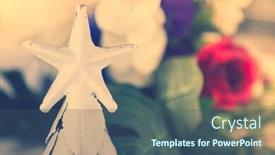  Presentation with vintage christmas - Slide set enhanced with star shaped christmas ornament filtered image processed vintage effect background and a ocean colored foreground