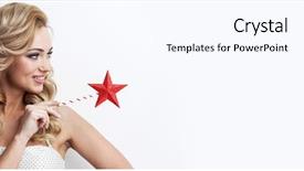  Presentation with magic wand - Colorful slide set enhanced with star shaped magic wand backdrop and a cool aqua colored foreground