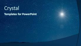  Presentation with christmas jesus christ - Theme enhanced with star-shines-on-the-christmas background and a ocean colored foreground
