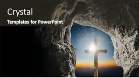  Presentation with jesus - Presentation theme with star-shines-on-the-christmas background and a dark gray colored foreground