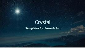  Presentation with christmas jesus - PPT theme enhanced with star-shines-over-the-city background and a navy blue colored foreground