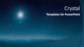  Presentation with country christmas - Slide set consisting of star-shines-over-the-country background and a navy blue colored foreground