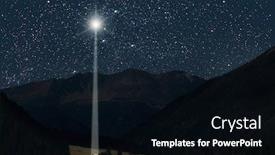  Presentation with manger - Theme enhanced with star-shines-over-the-manger background and a black colored foreground