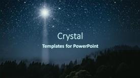  Presentation with star - Slide deck consisting of star-shines-over-the-manger background and a ocean colored foreground