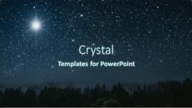  Presentation with jesus manger - Slide deck featuring star-shines-over-the-manger background and a ocean colored foreground