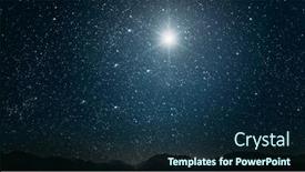  Presentation with jesus manger - Slide deck consisting of star-shines-over-the-manger background and a navy blue colored foreground