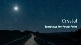  Presentation with jesus manger - Slides consisting of star-shines-over-the-manger background and a ocean colored foreground