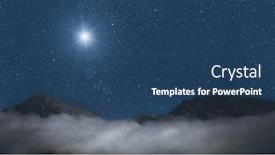  Presentation with christmas jesus christ - Slide deck featuring star-shines-over-the-manger background and a ocean colored foreground