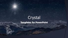  Presentation with jesus manger - Presentation design consisting of star-shines-over-the-manger background and a tawny brown colored foreground