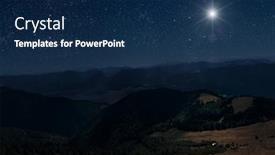  Presentation with christmas jesus christ - Slide deck enhanced with star-shines-over-the-manger background and a navy blue colored foreground