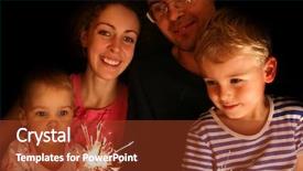  Presentation with family infographic - Amazing slides having star son - family with sparkler backdrop and a tawny brown colored foreground