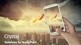  Presentation with black babies hands and feet in black human hands - PPT theme featuring star tail - close up of human hands background and a coral colored foreground