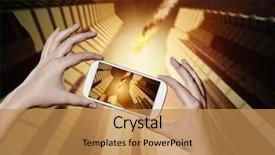  Presentation with people falling - Presentation design enhanced with star tail - people taking photos of falling background and a coral colored foreground