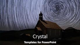  Presentation with star trails - Slide deck having star-trails-and-milky-way background and a black colored foreground