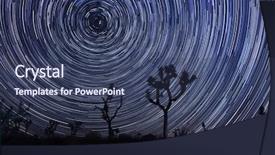  Presentation with joshua tree national park - Slides consisting of star trails and milky way background and a  colored foreground