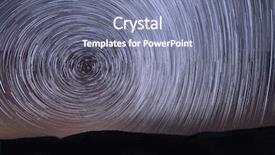  Presentation with star trails - Slide set with star trails in big bear background and a seafoam green colored foreground