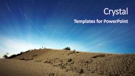  Presentation with black hole - Colorful presentation theme enhanced with star trails in the night backdrop and a ocean colored foreground