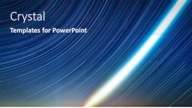  Presentation with star trails - Cool new slide set with star-trails-on-blue-night backdrop and a navy blue colored foreground