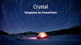  Presentation with star trails - Cool new presentation with star trails on illuminated tent backdrop and a navy blue colored foreground