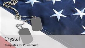  Presentation with american flag - Colorful presentation theme enhanced with star wars - army tokens on american national backdrop and a light gray colored foreground