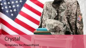  Presentation with star - Slide deck with star wars - chair books soldier uniform background and a coral colored foreground