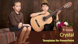  Presentation with military - Cool new PPT theme with star wars - children are dressed in retro backdrop and a  colored foreground