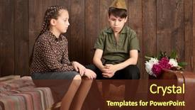  Presentation with military - Cool new PPT theme with star wars - children are dressed in retro backdrop and a tawny brown colored foreground