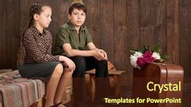  Presentation with star wars - Slide set enhanced with star wars - children are dressed in retro background and a tawny brown colored foreground