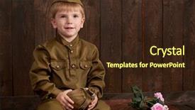  Presentation with star wars - Beautiful slide set featuring star wars - children boy are dressed backdrop and a tawny brown colored foreground