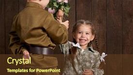  Presentation with suitcase - Beautiful theme featuring star wars - children boy are dressed backdrop and a tawny brown colored foreground