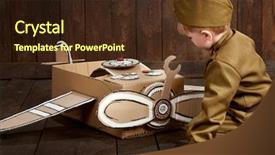  Presentation with retro - Cool new slide set with star wars - children boy are dressed backdrop and a wine colored foreground