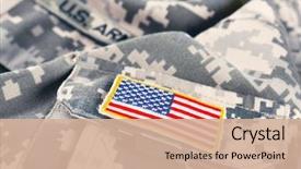  Presentation with military - Slides enhanced with star wars - close up view of usa background and a soft green colored foreground