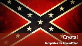  Presentation with star wars - Slide deck having star wars - closeup of grungy confederate flag background and a tawny brown colored foreground