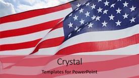  Presentation with memorial - Slides featuring star wars - flags in memorial park background and a coral colored foreground