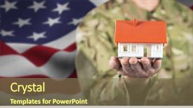  Presentation with usa flag - Beautiful PPT layouts featuring star wars - mid section of soldier holding backdrop and a violet colored foreground