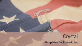  Presentation with pair - Beautiful presentation theme featuring star wars - pair of dog tags blank backdrop and a coral colored foreground