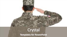  Presentation with star wars - Slides consisting of star wars - soldier in camouflage saluting background and a gray colored foreground