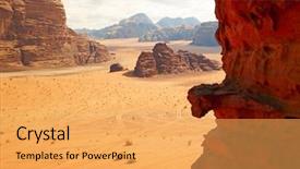  Presentation with rum - Slides having star wars - wadi rum desert jordan background and a yellow colored foreground
