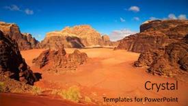 Presentation with rum - Presentation design with star wars - wadi rum desert jordan background and a red colored foreground
