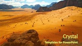  Presentation with rum - Cool new slide deck with star wars - wadi rum desert jordan backdrop and a tawny brown colored foreground