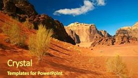  Presentation with rum - Audience pleasing PPT theme consisting of where movies star wars - wadi rum desert jordan backdrop and a crimson colored foreground