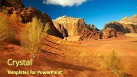  Presentation with rum - Presentation having where movies star wars - wadi rum desert jordan background and a tawny brown colored foreground