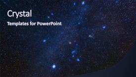  Presentation with planets - Colorful theme enhanced with starfield - milky way in nigth sky backdrop and a navy blue colored foreground