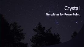  Presentation with forest - Colorful presentation design enhanced with starfield - orion over ukrainian forest near backdrop and a wine colored foreground