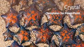  Presentation with released - Amazing PPT layouts having starfish on sea sand coast have been released in the sea backdrop and a tawny brown colored foreground