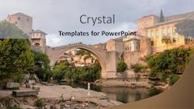  Presentation with bosnia - Cool new PPT theme with stari-most-bridge-at-sunset backdrop and a lemonade colored foreground