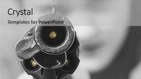  Presentation with gun and ammo - Colorful presentation enhanced with staring down a loaded gun backdrop and a  colored foreground