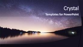  Presentation with lake sebu philippines - Theme featuring starlight - milkyway over servi res lake background and a tawny brown colored foreground