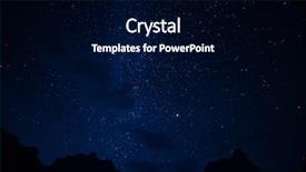  Presentation with night stars - Beautiful slide deck featuring starlight - stars and night sky background backdrop and a black colored foreground