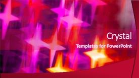  Presentation with shape - Audience pleasing slide deck consisting of starrs - cross shape as background backdrop and a  colored foreground